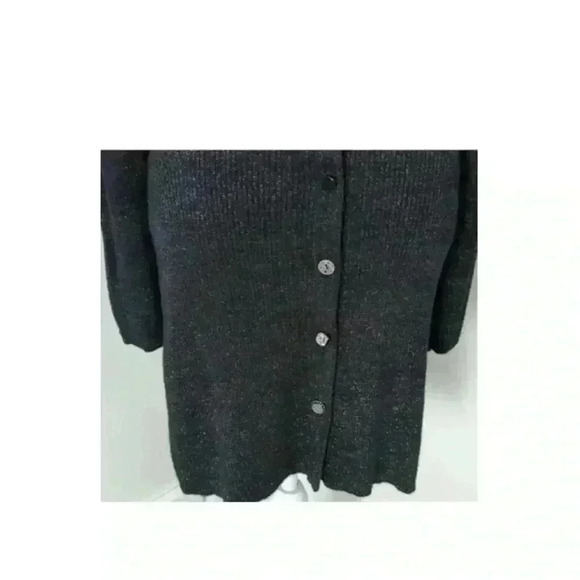 Plenty by Tracy Reese sparkle long line cardigan size L EUC - Picture 6 of 9